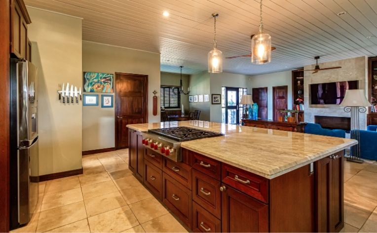 Less Grout Kitchen Flooring Example